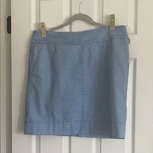 Classic Light Blue Patterned Women's Skirt